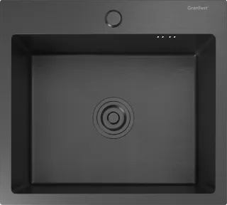 Мойка кухонная GranFest METAL 5045 PVD графит